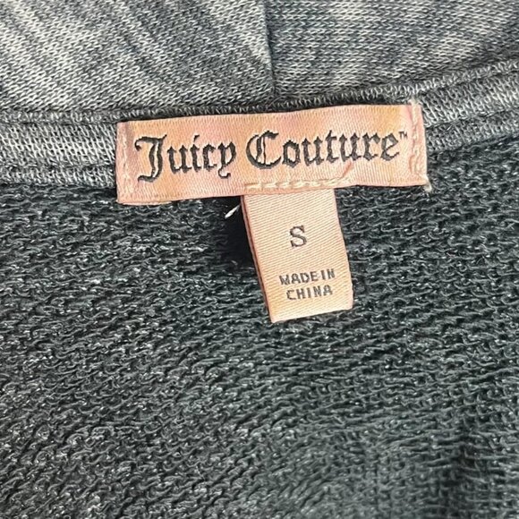 Juicy Couture Women's S Longline Sequin Sweater Vest Gray Black Y2K Bling Layer - Picture 8 of 8